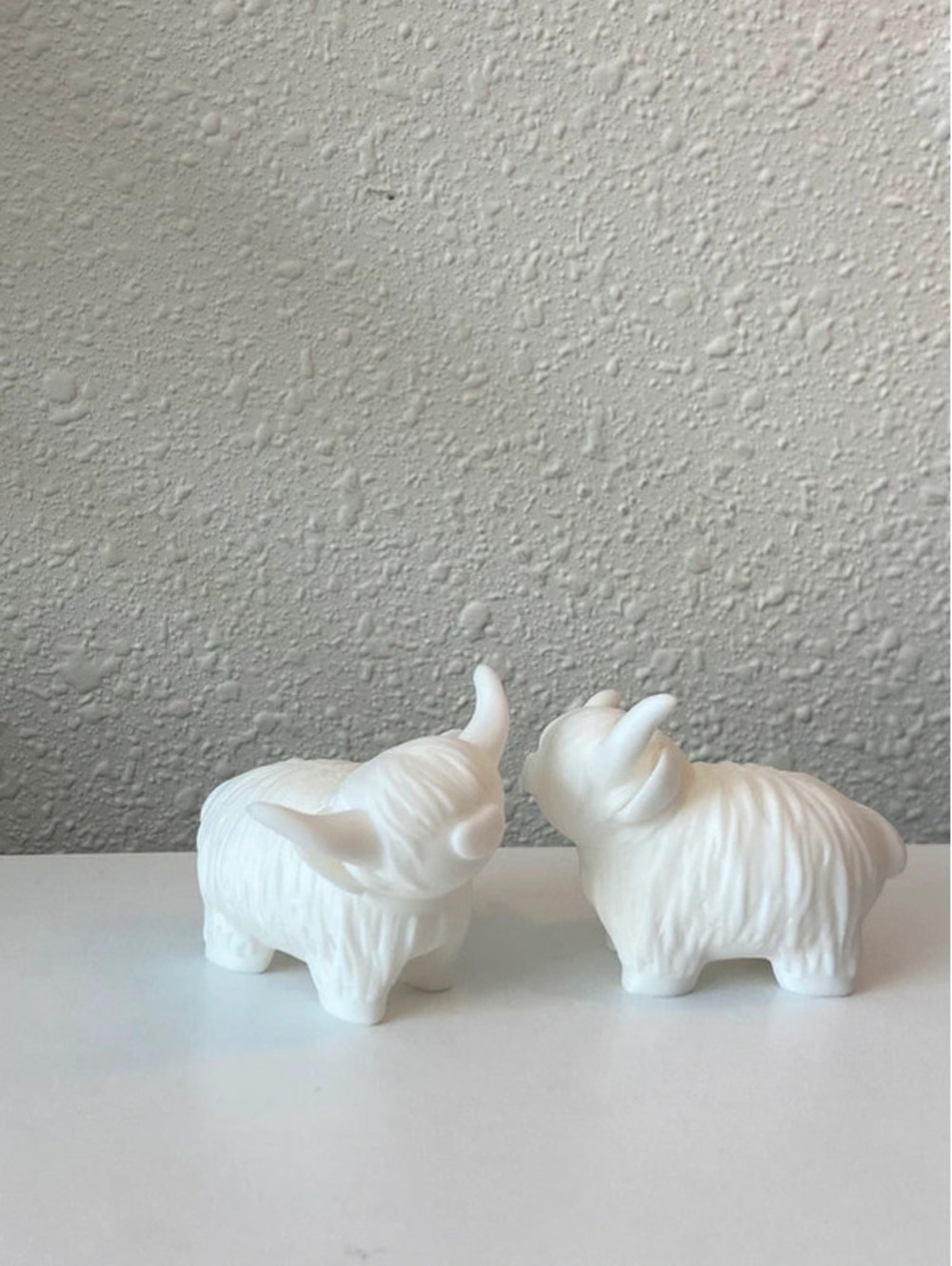 3D printed highlander cows 2” Farm 2 piece Set Homestead DIY Project